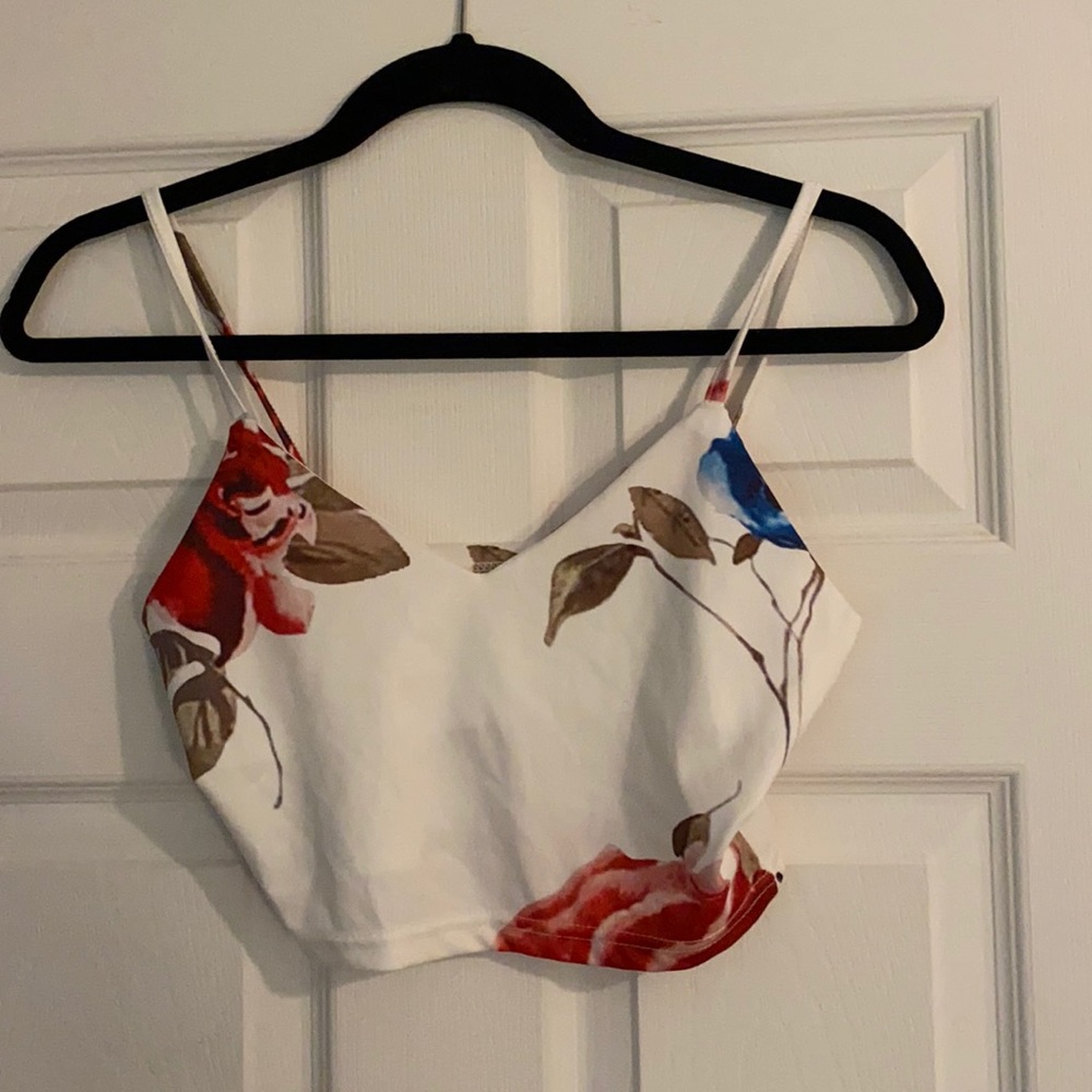 Floral crop top